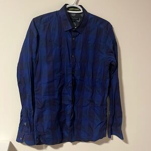 Ted Baker Royal Blue Collared Button Shirt